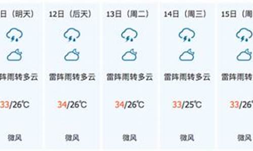 儋州天气预报15天查询_儋州天气预报15天查询免费