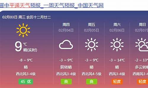 平遥天气预报7天_平遥天气预报7天一周查询