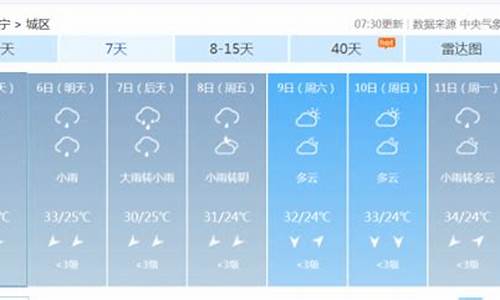 广西南宁一周天气预报天查询最新消息最新信息_南宁一周天气预报10天